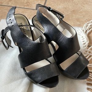 Leather, black heals. Great condition. Small shoes May fit sizes 5, 5 1-2, or 6